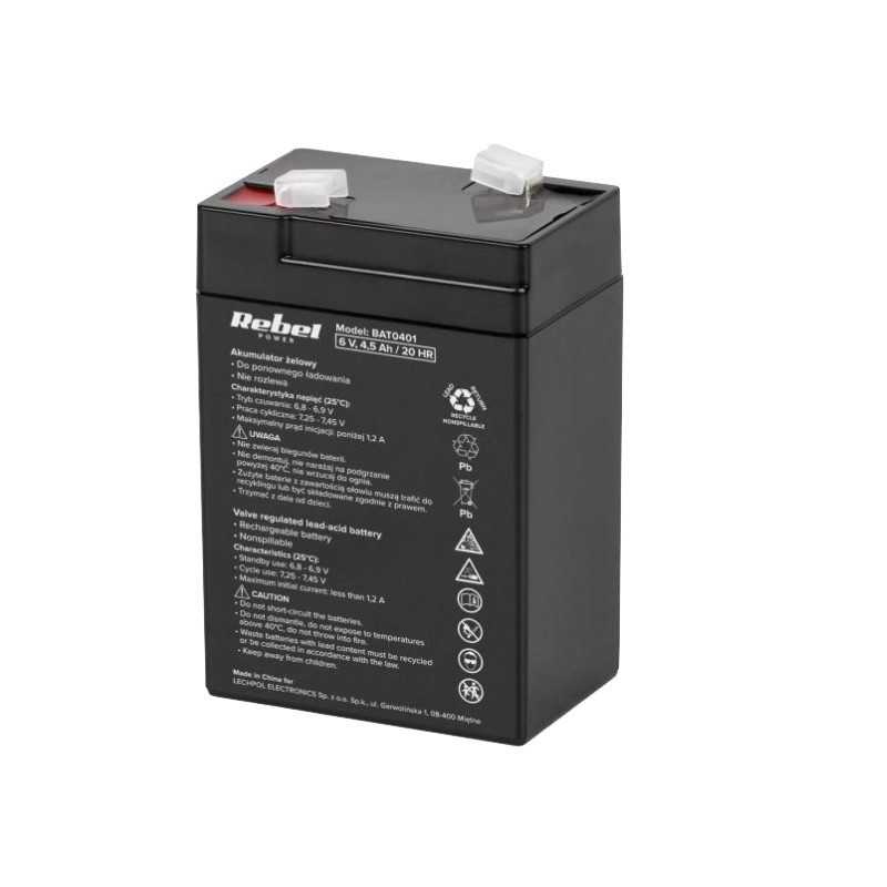 AKUMULATOR ŻELOWY 6V 4.5Ah Rebel