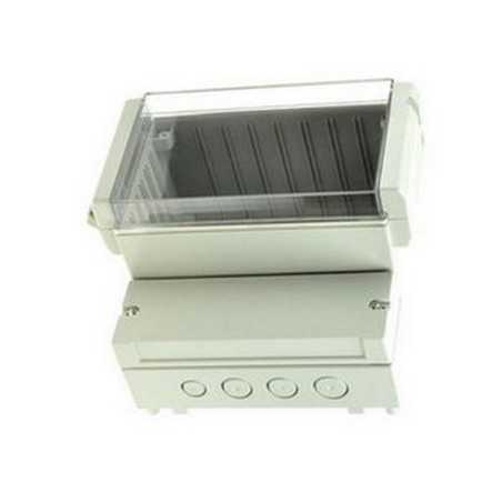 OBUDOWA DC007CBUL 256x217x132,5mm DWUKOMOROWA IP65 jasnoszary pokrywa CLEAR Gainta