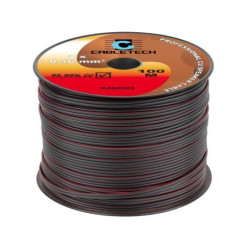 KABEL GŁOŚNIKOWY ZASILAJĄCY 2x0,16mm MIEDŹ CU 1mb CZARNY