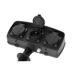 PRZEDŁUŻACZ OGRODOWY NA NÓŻCE 3-GN. 1,5m REBEL IP44