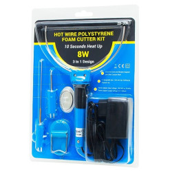 NÓŻ TERMINCZNY DO CIĘCIA STYROPIANU 8W + AKCESORIA