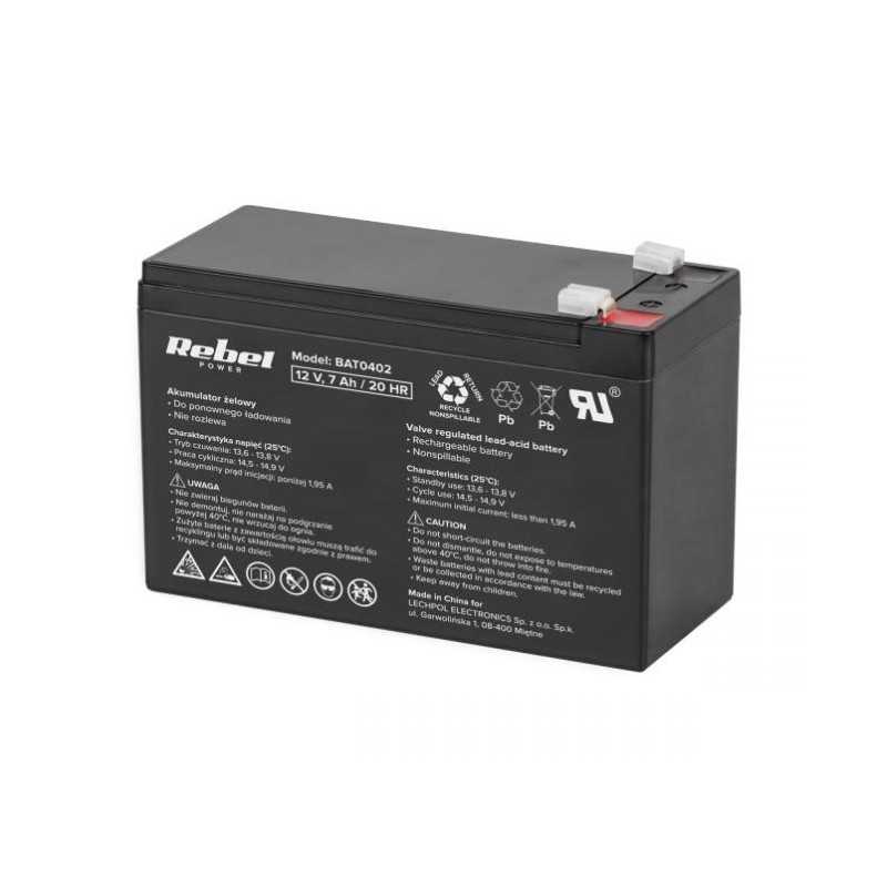 AKUMULATOR ŻELOWY 12V 7Ah REBEL