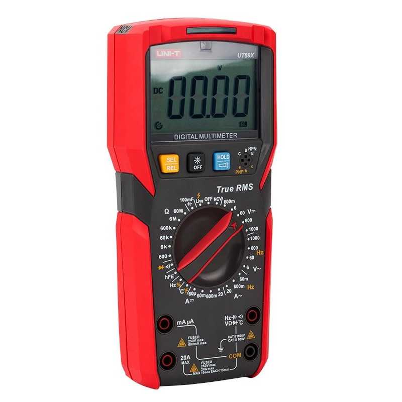 MIERNIK MULTIMETR UT89X NCV TRUE RMS Prąd do 20A z LATARKĄ UNI-T UNIWERSALNY !! NOWOŚĆ