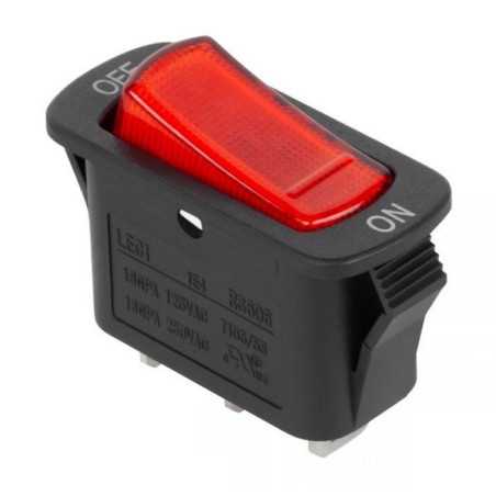 PRZEŁĄCZNIK KOŁYSKOWY ON/OFF PODŚWIETLANY 16A 606C