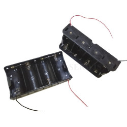 KOSZYK BATERII POJEMNIK 4x R20 D Z PRZEWODEM