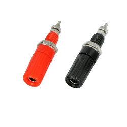 GNIAZDO BANAN 4mm CZERWONE AL2418