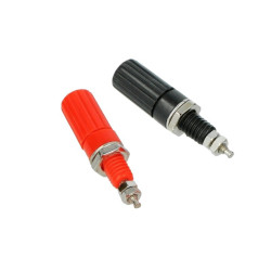 GNIAZDO BANAN 4mm CZERWONE AL2418 DŁUGIE