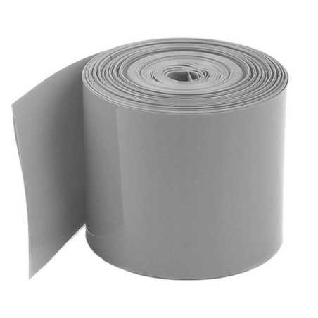 RURKA FOLIA TERMOKURCZLIWA NA 2x AKU 18650 SZARA PAKIETY BATERII szer. 5cm dł. 1m