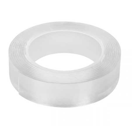 Dwustronna taśma montażowa NANO wielokrotnego użytku REBEL (2 mm x 3 cm x 3 m) transparentna