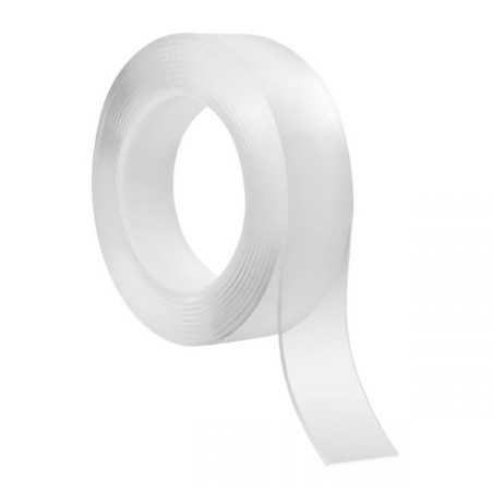 Dwustronna taśma montażowa NANO wielokrotnego użytku REBEL (2 mm x 3 cm x 3 m) transparentna