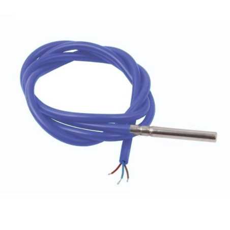 SONDA PT100 6x50mm -20oC 250oC 3-PIN PRZEWÓD 1,5m Rezystancyjna sonda temperatury z przewodem