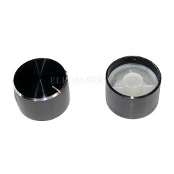 GAŁKA POTENCJOMETRU GCLG30 GŁADKA CZARNA 30mm ALUMINIUM