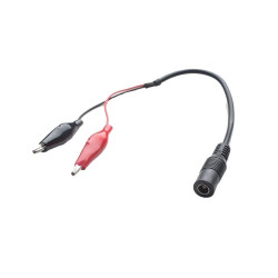 GNIAZDO DC 2,5/5,5 Z KROKODYLKAMI L-35mm