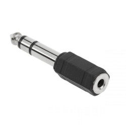 PRZEJŚCIÓWKA JACK WTYK 6,3 GNIAZDO 3,5 PLASTIK STEREO ADAPTER ZŁĄCZE