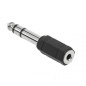 PRZEJŚCIÓWKA JACK WTYK 6,3 GNIAZDO 3,5 PLASTIK STEREO ADAPTER ZŁĄCZE