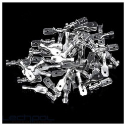 KONEKTORY ZESTAW 6,3mm MĘSKI ŻEŃSKI + KOSZULKI - 200szt