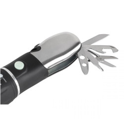 LATARKA WIELOFUNKCYJNA 3W REBEL 8 FUNKCJI NÓŻ MŁOTEK INNE