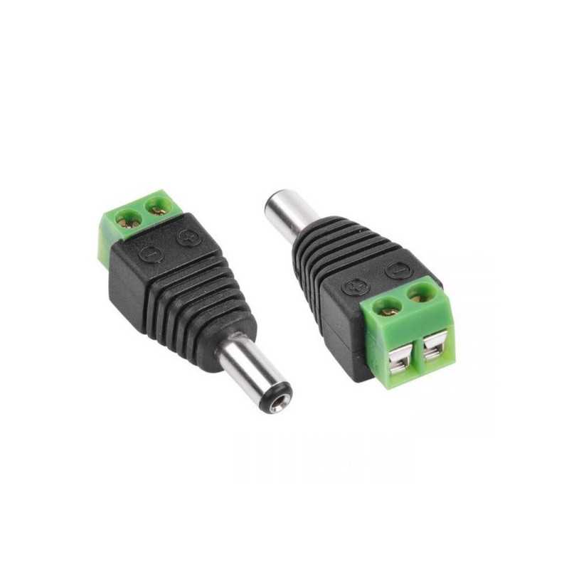 WTYK DC 2.1/5.5 ZE ZŁĄCZEM 2-PIN ŁĄCZÓWKA