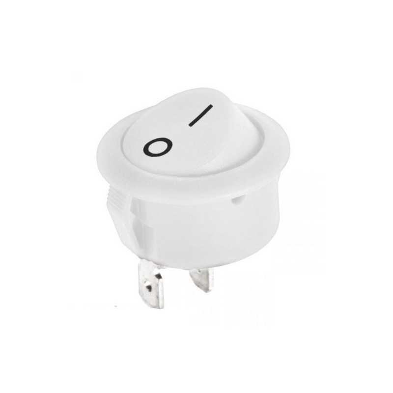 PRZEŁĄCZNIK R13 MR2-110R5WW KLAWISZOWY BIAŁY 10A/250V 0-1