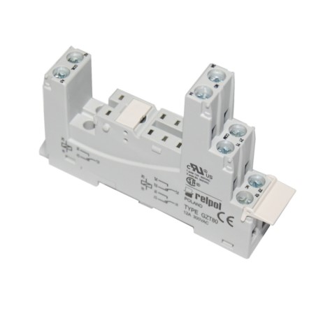 GNIAZDO PRZEKAŹNIKA GZT-80 RELPOL NA SZYNĘ DIN35 BEZ OBEJMY