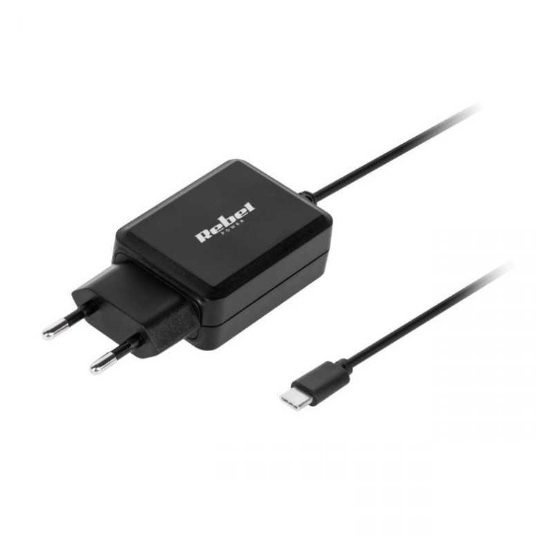 ŁADOWARKA SIECIOWA USB typ C 2100mA REBEL