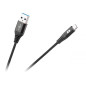 Kabel Wtyk USB A - Wtyk micro USB 2m CZARNY REBEL RB6000-200