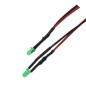DIODA LED 3mm ZIELONA MATOWA 12V Z PRZEWODEM KONTROLKA SYGNALIZACYJNA
