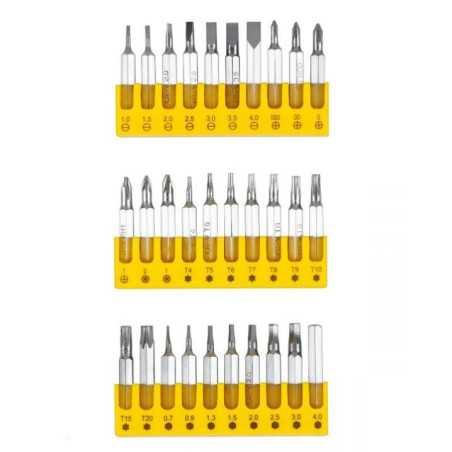 ZESTAW ŚRUBOKRĘT PRECYZYJNY 32 KOŃCÓWKI RB-1102 REBEL