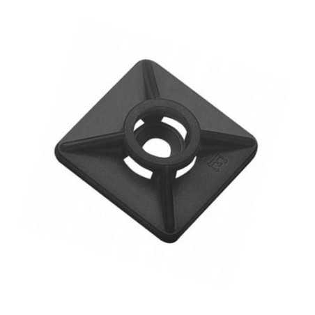 UCHWYT PODSTAWKA 19x19mm SAMOPRZYLEPNA DO OPASKI KABLOWEJ CZARNY
