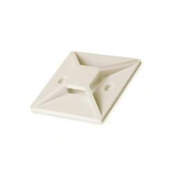 UCHWYT PODSTAWKA 20x20mm SAMOPRZYLEPNA DO OPASKI KABLOWEJ BIAŁA