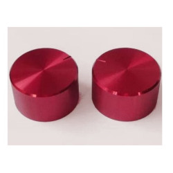 GAŁKA POTENCJOMETRU GRLG30 GŁADKA CZERWONA 30mm ALUMINIUM