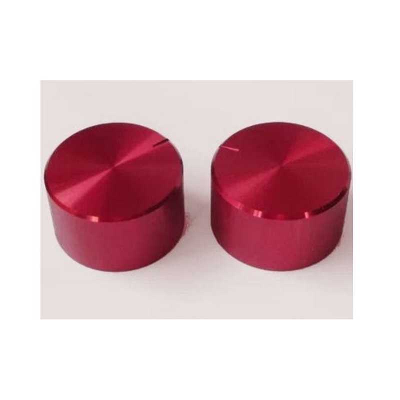 GAŁKA POTENCJOMETRU GRLG30 GŁADKA CZERWONA 30mm ALUMINIUM