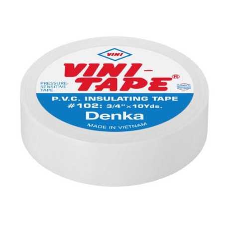 TAŚMA IZOLACYJNA BIAŁA 10y PVC VINI TAPE 0,15x19mmx10Y