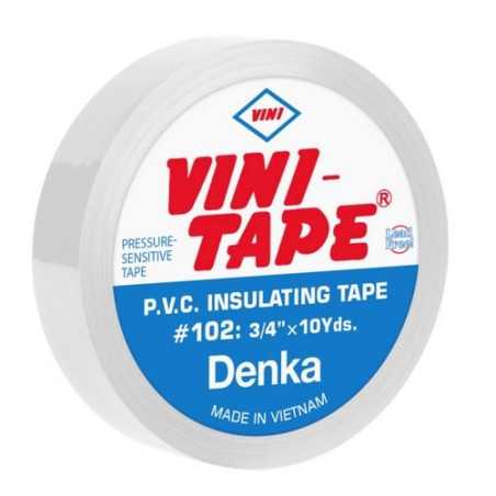 TAŚMA IZOLACYJNA BIAŁA 10y PVC VINI TAPE 0,15x19mmx10Y