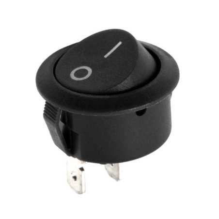 PRZEŁĄCZNIK R5 KLAWISZOWY KOŁYSKOWY CZARNY 6A/250V 0-1
