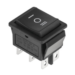 PRZEŁĄCZNIK KOŁYSKOWY 3-POZ 1-0-2 PRK0115 CZARNY 2-TORY 16(4)A/250V