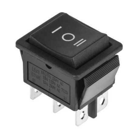 PRZEŁĄCZNIK KOŁYSKOWY 3-POZ 1-0-2 PRK0115 CZARNY 2-TORY 16(4)A/250V