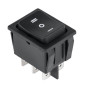 PRZEŁĄCZNIK CHWILOWY 3-POZ 1-0-2 RS233-4C KOŁYSKOWY PRK0101 CZARNY 2-TORY 15A/250V