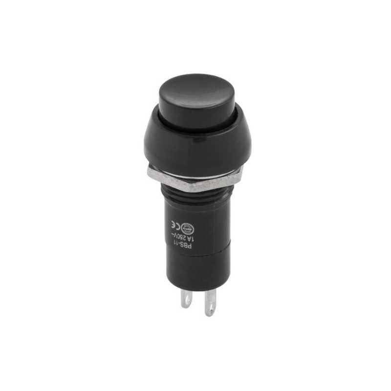 PRZEŁĄCZNIK PBS-11A BISTABILNY CZARNY 1A 250V OKRĄGŁY