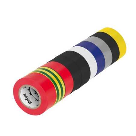 TAŚMA IZOLACYJNA MIX KOLORÓW KPL. 10szt REBEL 0,13x19mm 10Y
