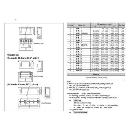 GNIAZDO XH-3 ZŁĄCZE PROSTE 2,54mm XH3 OBUDOWA do PINY XH-T