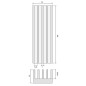 RADIATOR 150x20x16mm ŻEBROWANY ALUMINIOWY