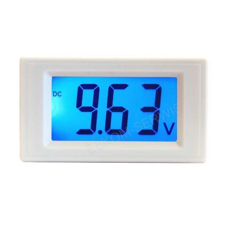 WOLTOMIERZ 20V LCD PANEL MODUŁ MIERNIKA BIAŁY PODŚWIETLANY NIEBIESKI