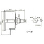 POTENCJOMETR OBROTOWY 5W 1K B LINIOWY DRUTOWY