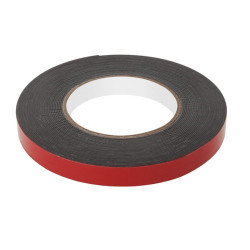 Taśma dwustronna piankowa REBEL 1mm x 15mm x 10m czarna