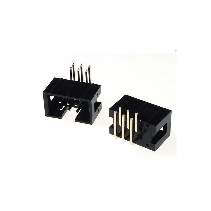 ZŁĄCZE WANNOWE BH6 WTYK KĄTOWY W DRUK 6-PIN