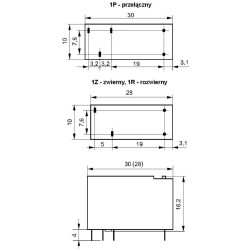 PRZEKAŻNIK RELPOL RM96 24V 8A 1Z RM96-3021-35-1024 ZWIERNY AgSnO2