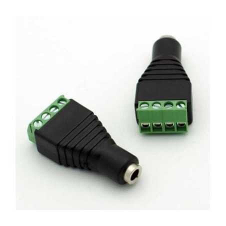 GNIAZDO JACK 3,5mm 4-PIN Z SZYBKOZŁĄCZEM LISTWA 4-PIN