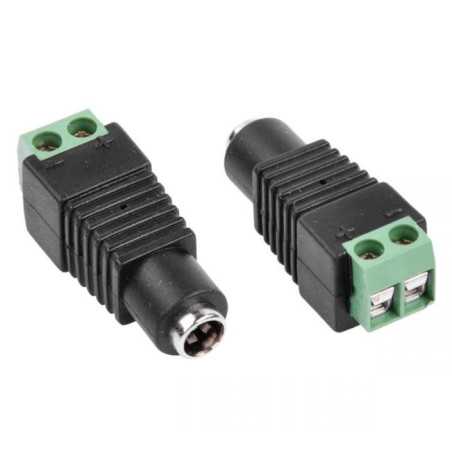 GNIAZDO DC 2,5/5,5 ZE ZŁĄCZEM 2-PIN