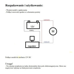 REGULATOR OBROTÓW SILNIKA 12V 25W